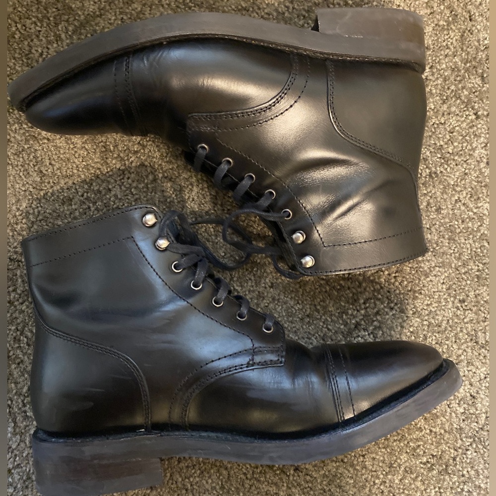 Thursday Boots Captain Classic Black Leather